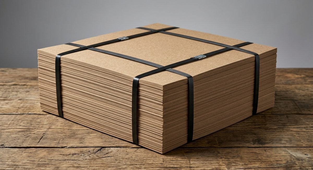 Bundled chipboard stack