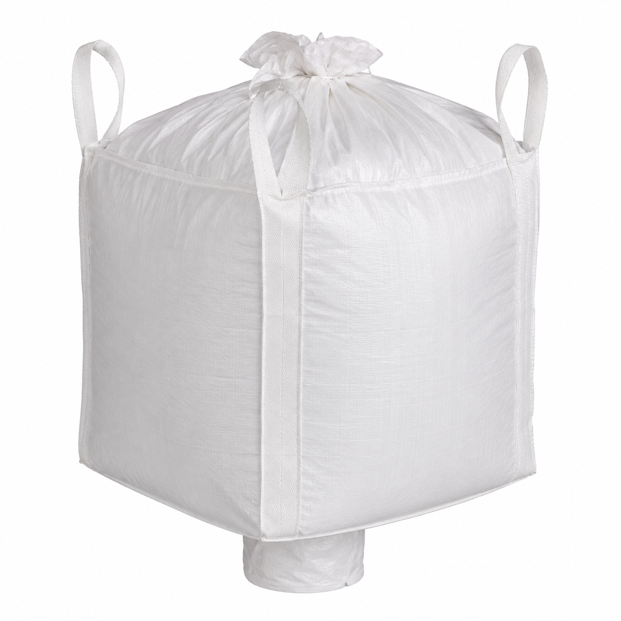 35x35x35 Uncoated Duffle Top, Spout Bottom 3000 lbs