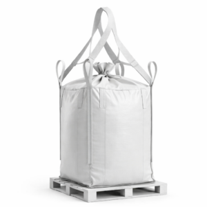 35x35x45 Uncoated Duffle Top, Flat Bottom Stevedore Straps