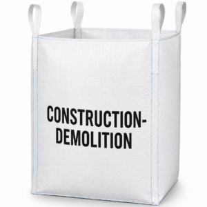 Construction-Demolition Bulk Bag - 40x40x60 | 2205 lb SWL