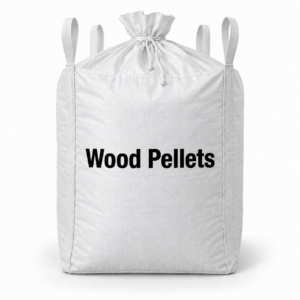 Wood Pellet Bulk Bag 37x37x60 FIBC | 2,200 lb SWL